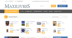 Desktop Screenshot of maxilivres.fr